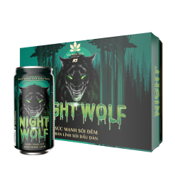 [Thùng/24Lon]Nước tăng lực Night Wolf vị nguyên bản 245ml