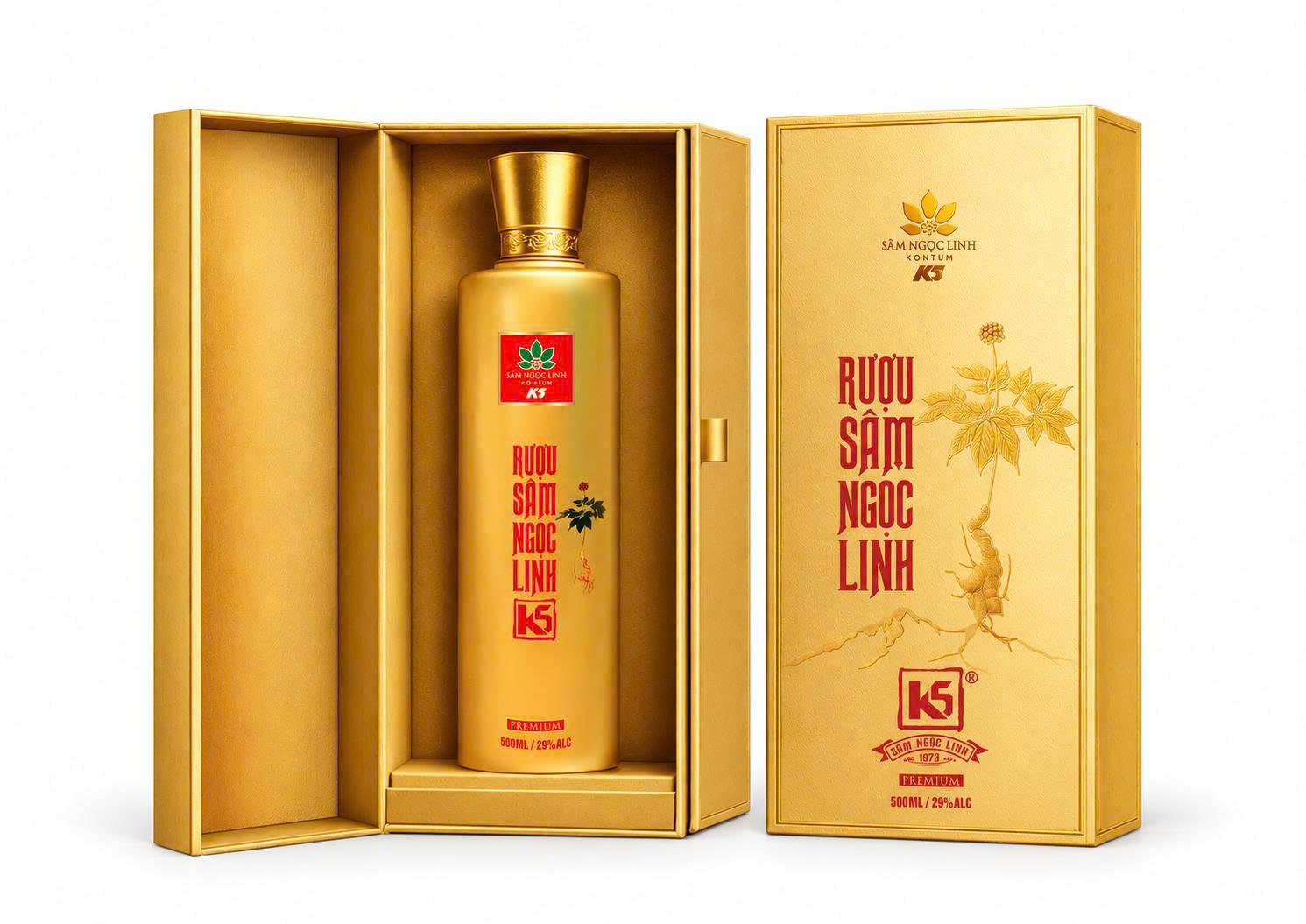 Rượu Sâm Ngọc Linh K5 Premium