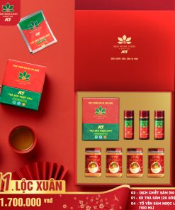 Hộp Quà Lộc Xuân 2024 (Dịch + yến + trà)